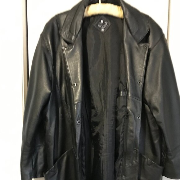 Ashlin Ladies Three Quarter Length Leather Jacket - Picture 4 of 5